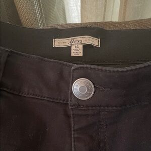 Bass black ankle jeans size 14